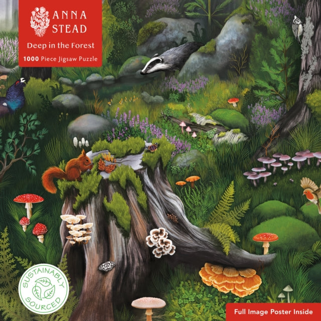 Adult Sustainable Jigsaw Puzzle Anna Stead: Deep in the Forest - Book from The Bookhouse Broughty Ferry- Just £14.99! Shop now