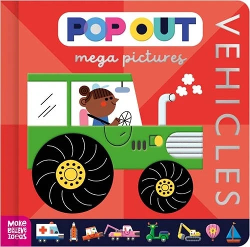 Pop Out Mega Pictures Vehicles - Book from The Bookhouse Broughty Ferry- Just £7.99! Shop now