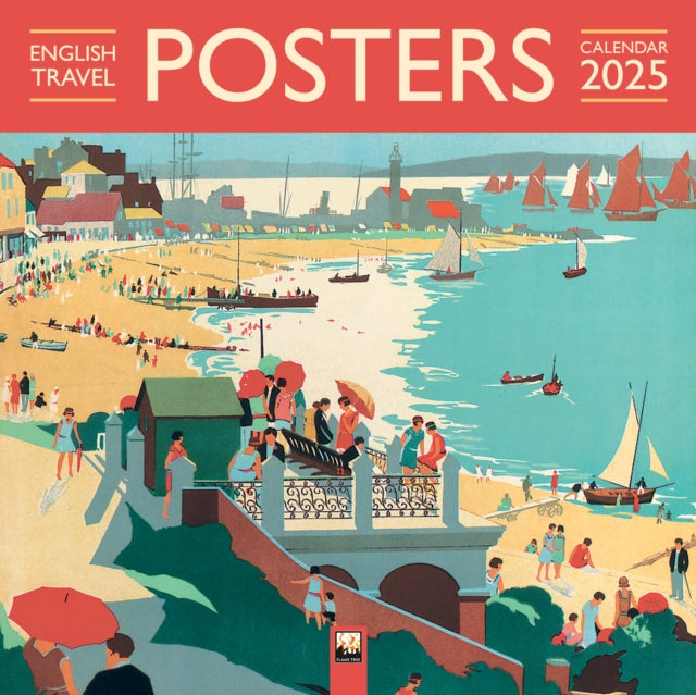 English Travel Posters Wall Calendar 2025 (Art Calendar) - Book from The Bookhouse Broughty Ferry- Just £10.99! Shop now