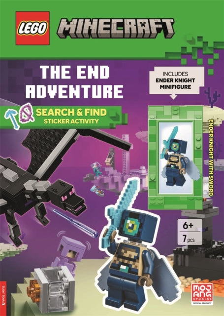 LEGO®  Minecraft™: The End Adventure Search & Find Sticker Activity Book (with Ender Knight minifigure and sword) - Book from The Bookhouse Broughty Ferry- Just £8.99! Shop now