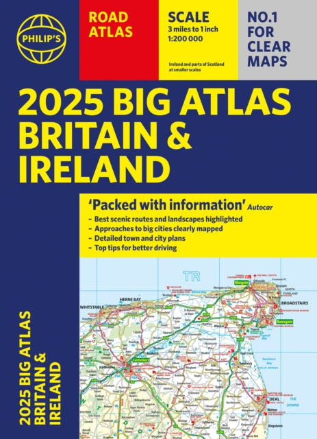 2025 Philip's Big Road Atlas of Britain & Ireland - Book from The Bookhouse Broughty Ferry- Just £14.99! Shop now