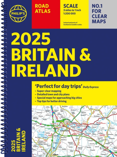 2025 Philip's Road Atlas Britain and Ireland - Book from The Bookhouse Broughty Ferry- Just £16.99! Shop now