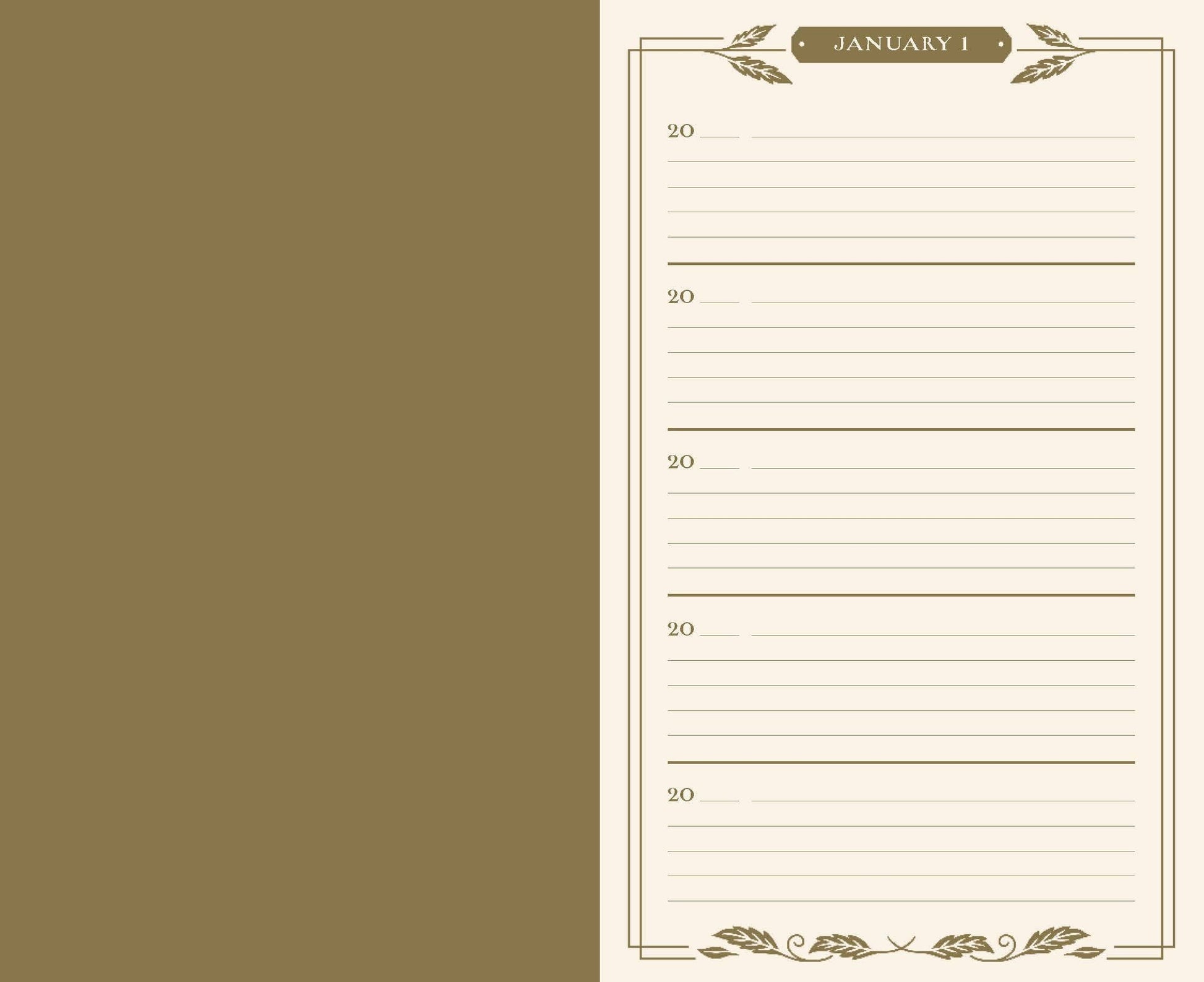 Gilded One Line a Day - A Five-Year Memory Book (Diary or Journal) -  from The Bookhouse Broughty Ferry- Just £14.99! Shop now