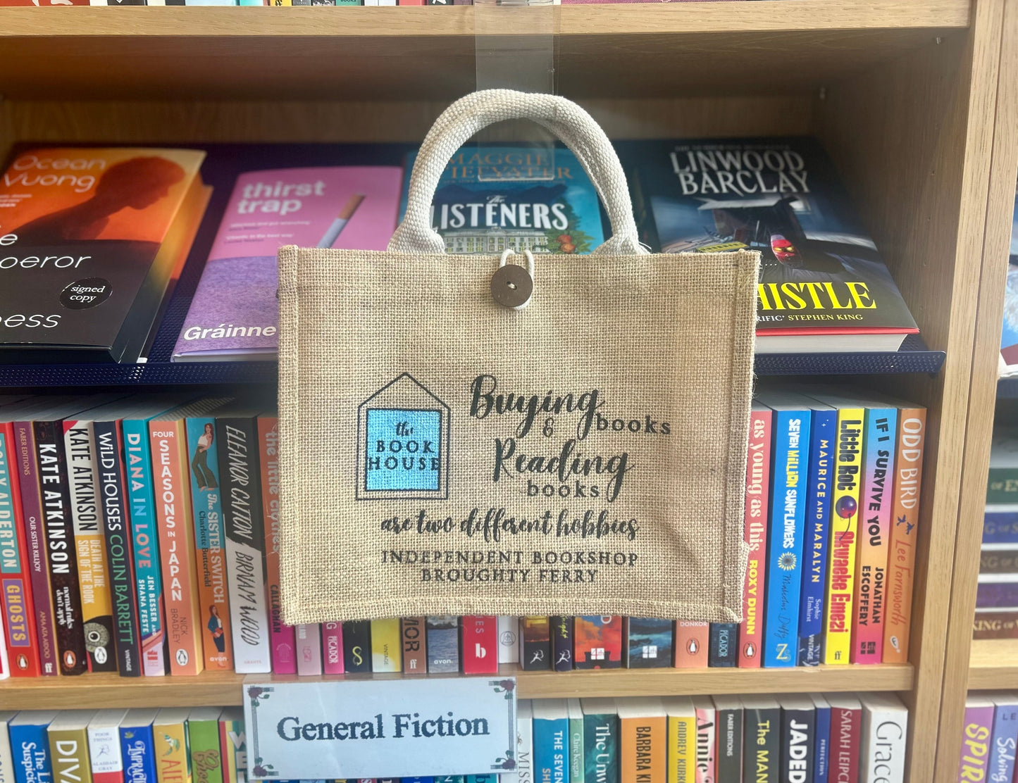 Bookhouse Dundee Jute Bag - Tote bag from The Bookhouse Broughty Ferry- Just £7.99! Shop now