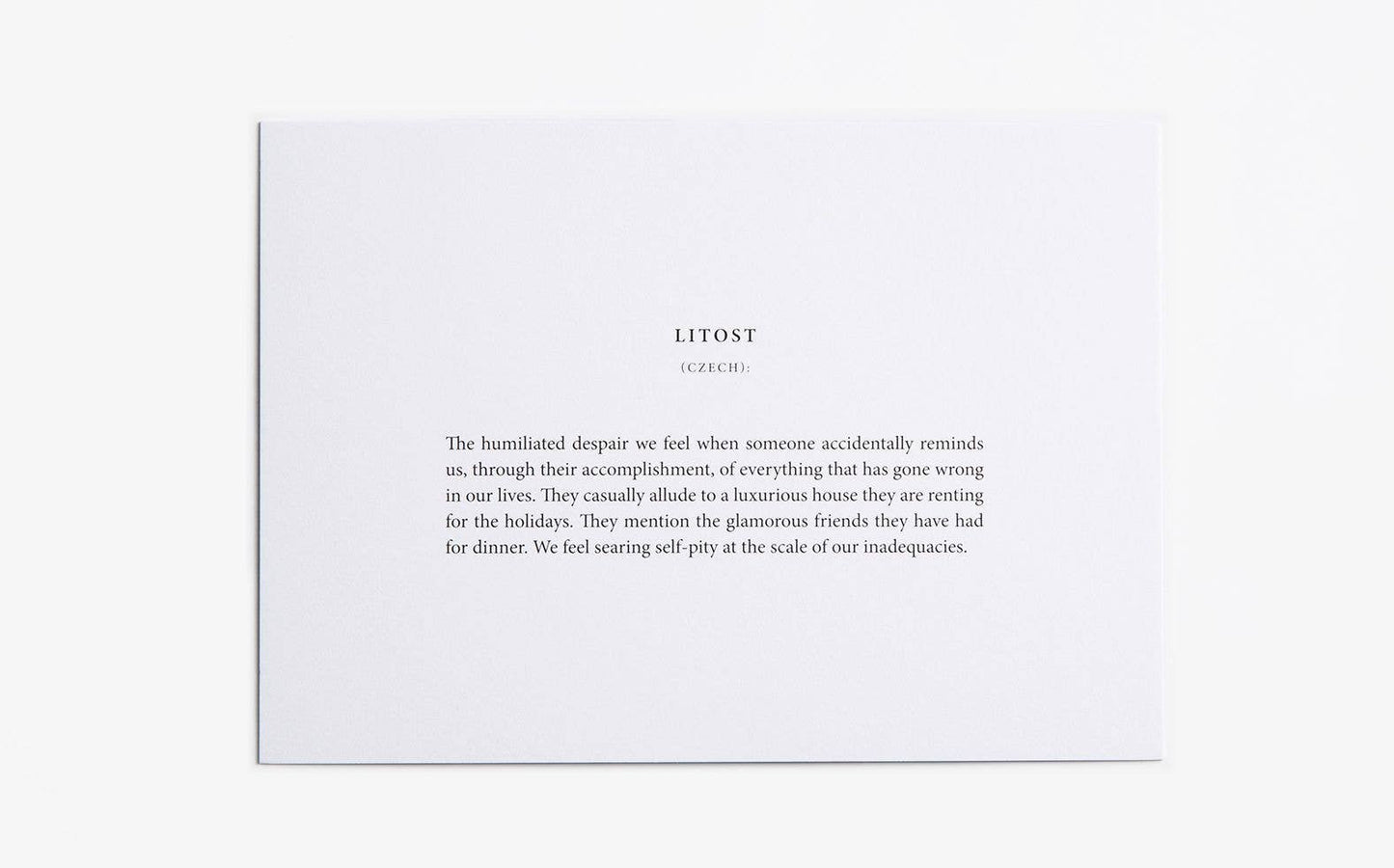 Untranslatable Words Card Set, Word Enthusiast Gift -  from The Bookhouse Broughty Ferry- Just £18! Shop now