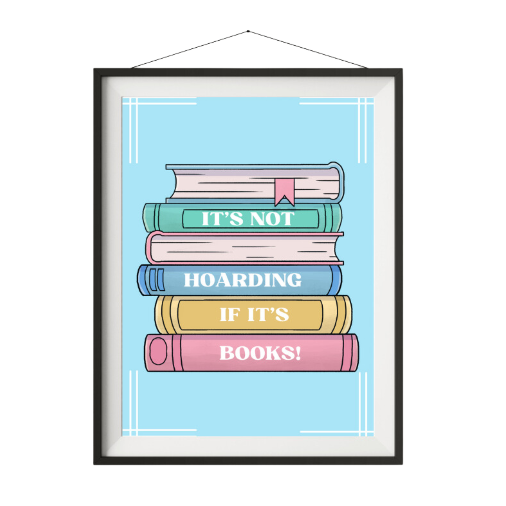 It's Not Hoarding Art Print -  from The Bookhouse Broughty Ferry- Just £4.99! Shop now