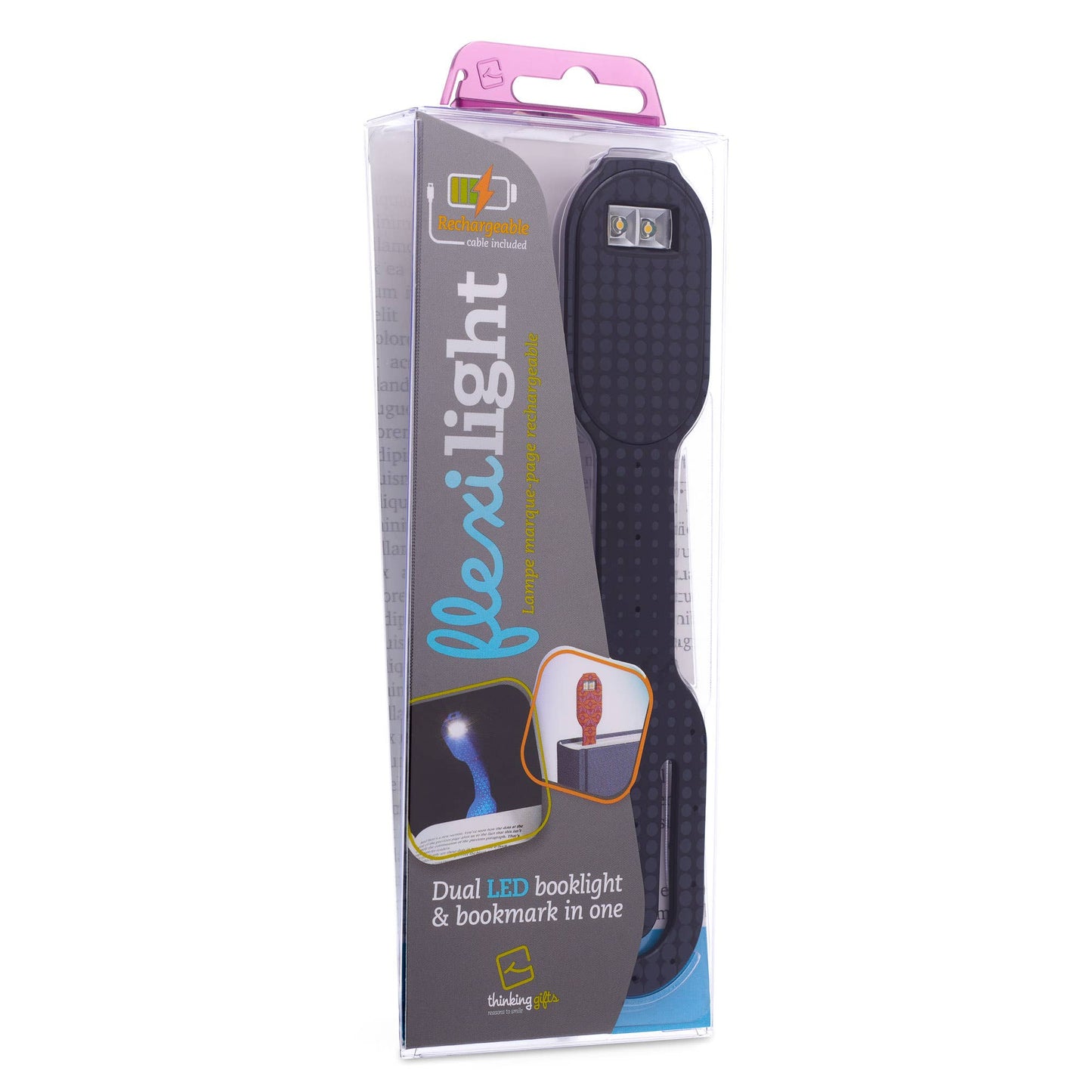Flexilight Rechargeable Booklight & Bookmark - Black Dots - Book Accessory from The Bookhouse Broughty Ferry- Just £19.99! Shop now