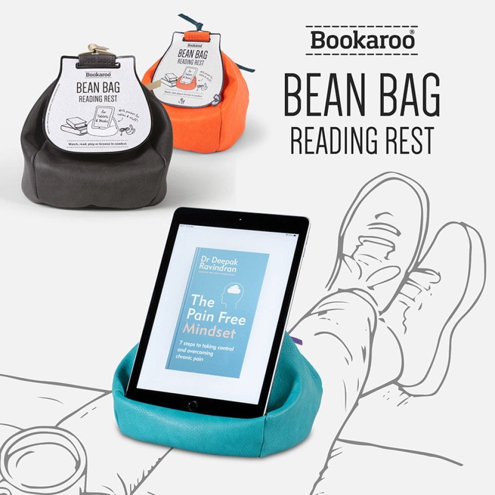 Bookaroo Bean Bag Reading Rest Orange - Gift from The Bookhouse Broughty Ferry- Just £19.99! Shop now