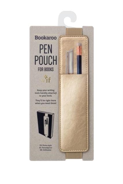 Bookaroo Pen Pouch - Gold - Gift from The Bookhouse Broughty Ferry- Just £7.99! Shop now
