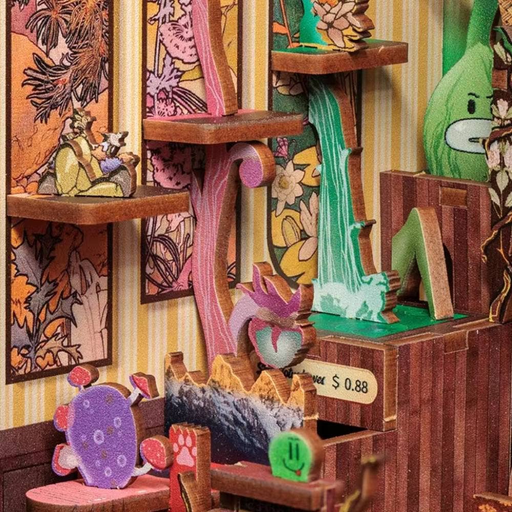 DIY Book Nook Kit - Fantasy Plant Shop - Craft Kit from The Bookhouse Broughty Ferry- Just £44.95! Shop now