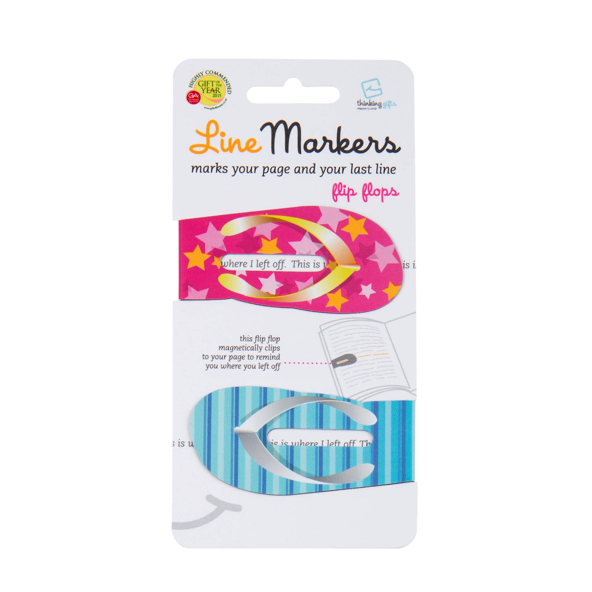 Linemarkers Set of 2 Magnetic Bookmarks/Page Marker -  from The Bookhouse Broughty Ferry- Just £2.99! Shop now