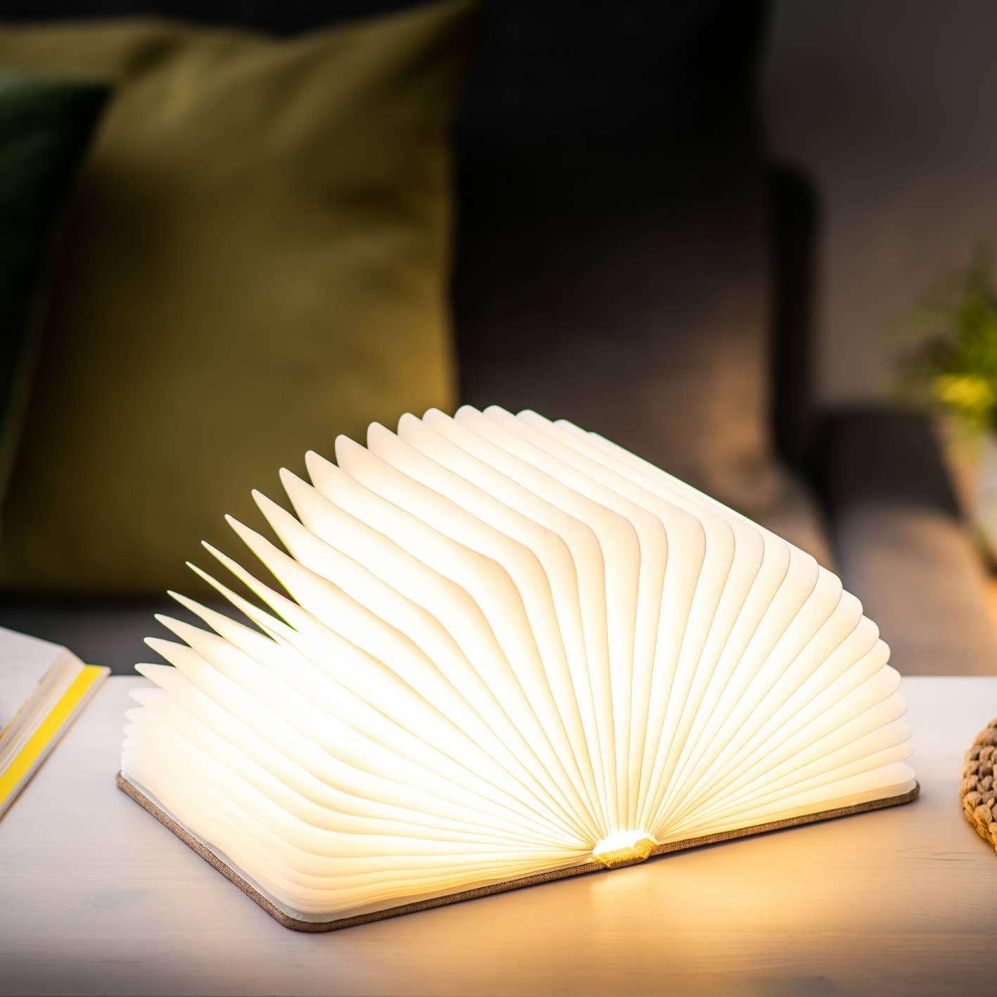 Pink Linen Fabric Smart Book Light -  from The Bookhouse Broughty Ferry- Just £34.99! Shop now