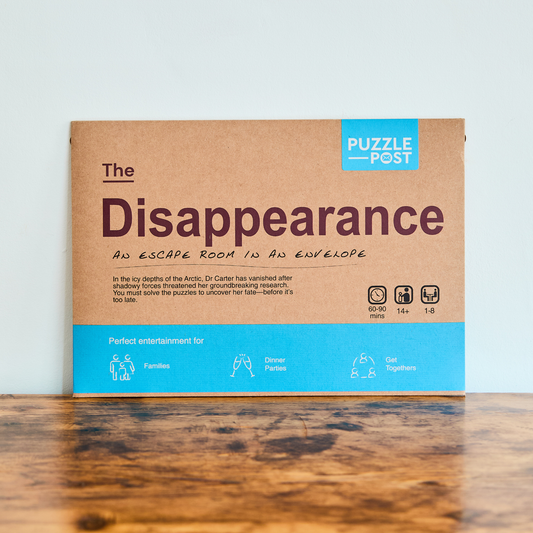 Escape/Puzzle Game | Board game | The Disappearance -  from The Bookhouse Broughty Ferry- Just £16.99! Shop now