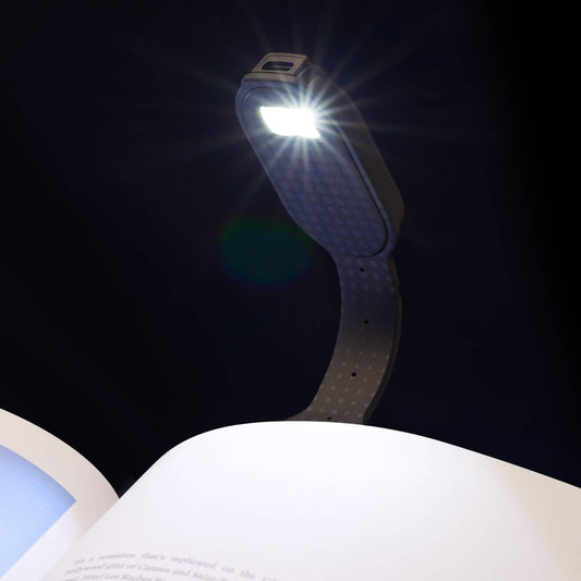 Flexilight Rechargeable Booklight & Bookmark - Black Dots - Book Accessory from The Bookhouse Broughty Ferry- Just £19.99! Shop now