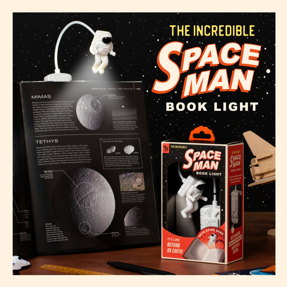 SPACEMAN BOOK LIGHT - Gift from The Bookhouse Broughty Ferry- Just £19.99! Shop now