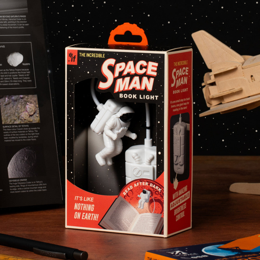 SPACEMAN BOOK LIGHT - Gift from The Bookhouse Broughty Ferry- Just £19.99! Shop now