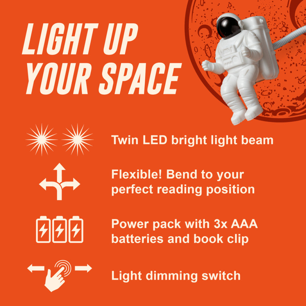SPACEMAN BOOK LIGHT - Gift from The Bookhouse Broughty Ferry- Just £19.99! Shop now