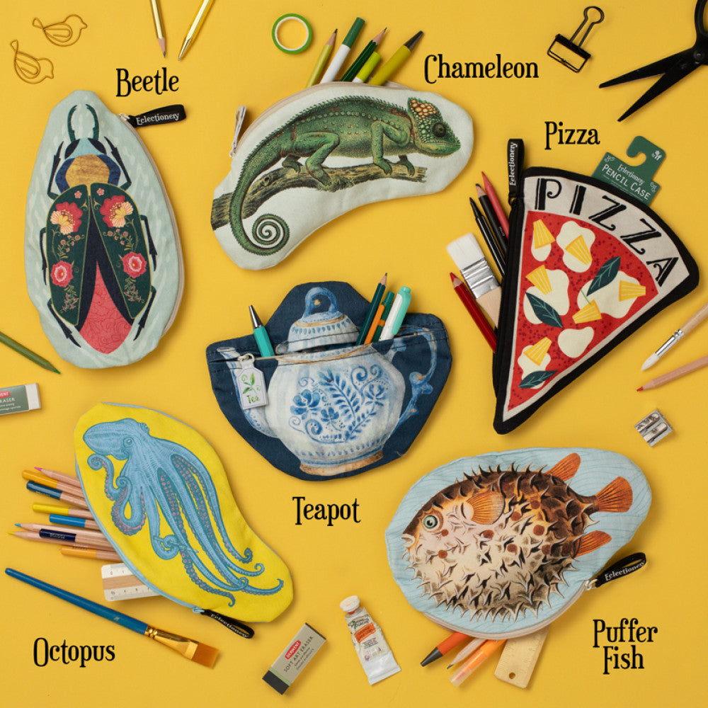 HEART - ECLECTIONERY PENCIL CASE -  from The Bookhouse Broughty Ferry- Just £12.99! Shop now