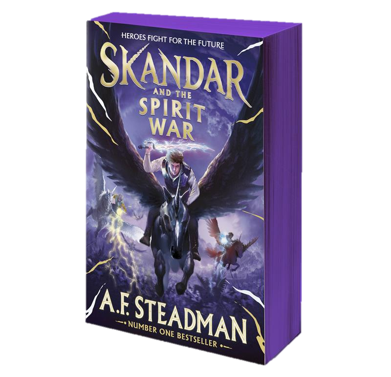 Skandar and the Spirit War - INDIE SPRAYED EDGE EDITION - Book from The Bookhouse Broughty Ferry- Just £7.99! Shop now