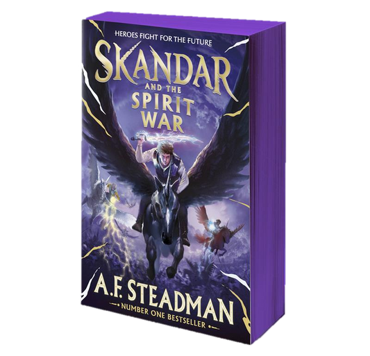 Skandar and the Spirit War - INDIE SPRAYED EDGE EDITION - Book from The Bookhouse Broughty Ferry- Just £7.99! Shop now