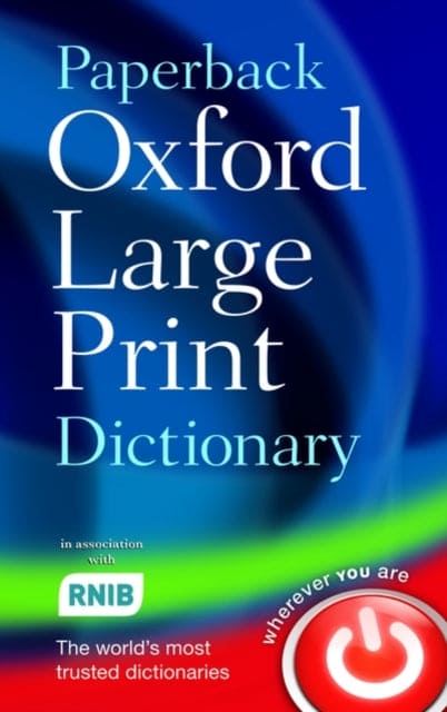 Paperback Oxford Large Print Dictionary - Book from The Bookhouse Broughty Ferry- Just £16.99! Shop now