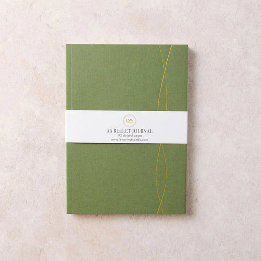 A5 bullet journals (green) - Beautiful 192-page dotted notebooks - Gift from The Bookhouse Broughty Ferry- Just £11.99! Shop now