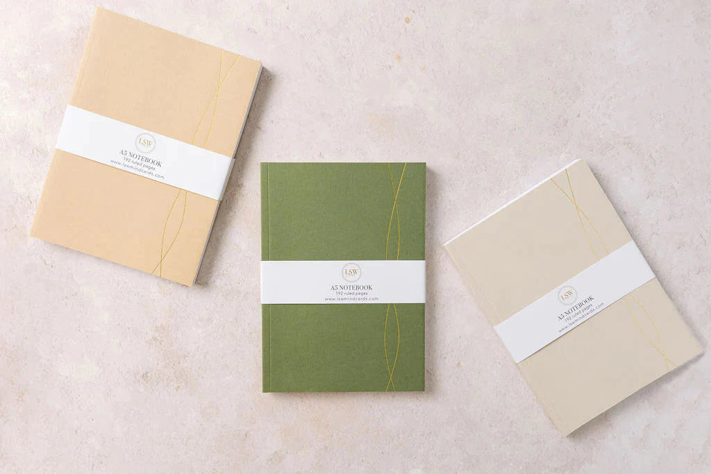 A5 bullet journals (stone) - Beautiful 192-page dotted notebooks - Gift from The Bookhouse Broughty Ferry- Just £11.99! Shop now